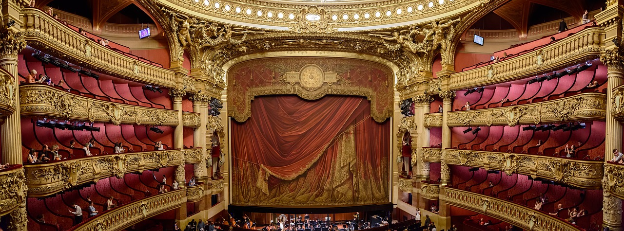 stage, curtain, theatre